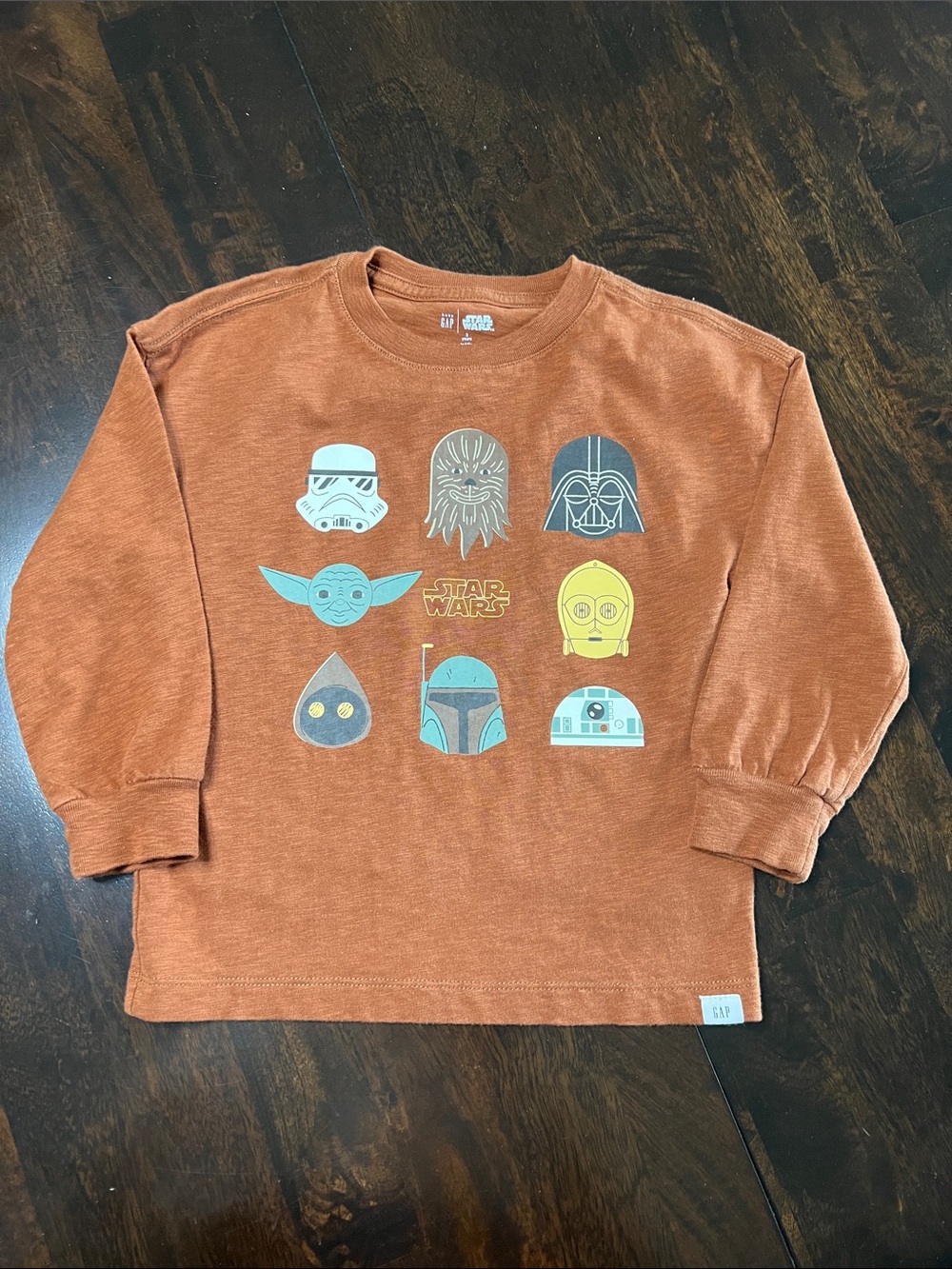 GAP Kids' Star Wars Long-Sleeve Graphic Tee - Rust
